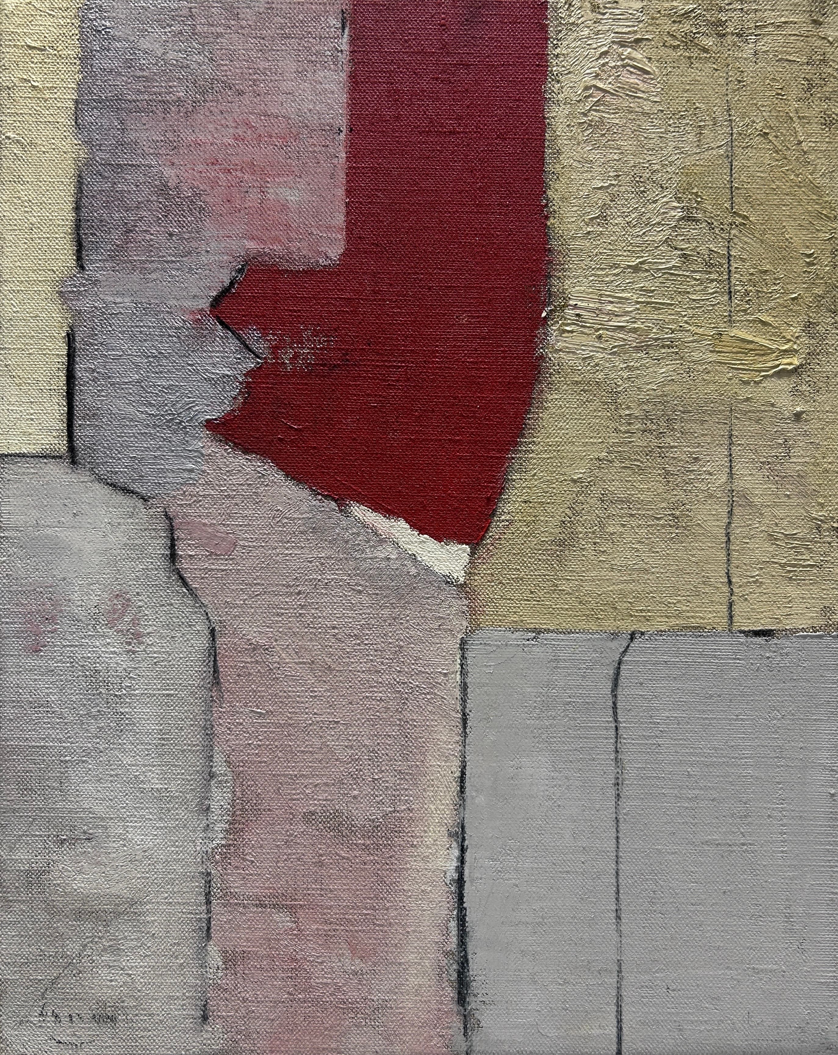 Peinture de Jean-Philippe Braam, L'arbre, exposée à Palco Art & Café