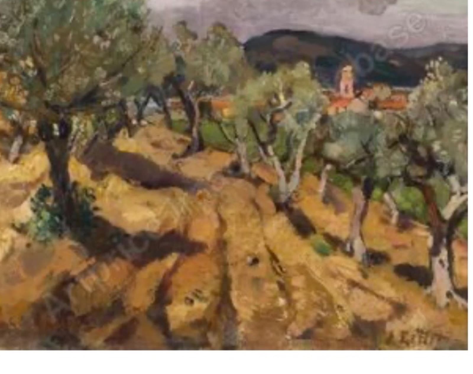 Vignes près de St Tropez, Adolphe keller.