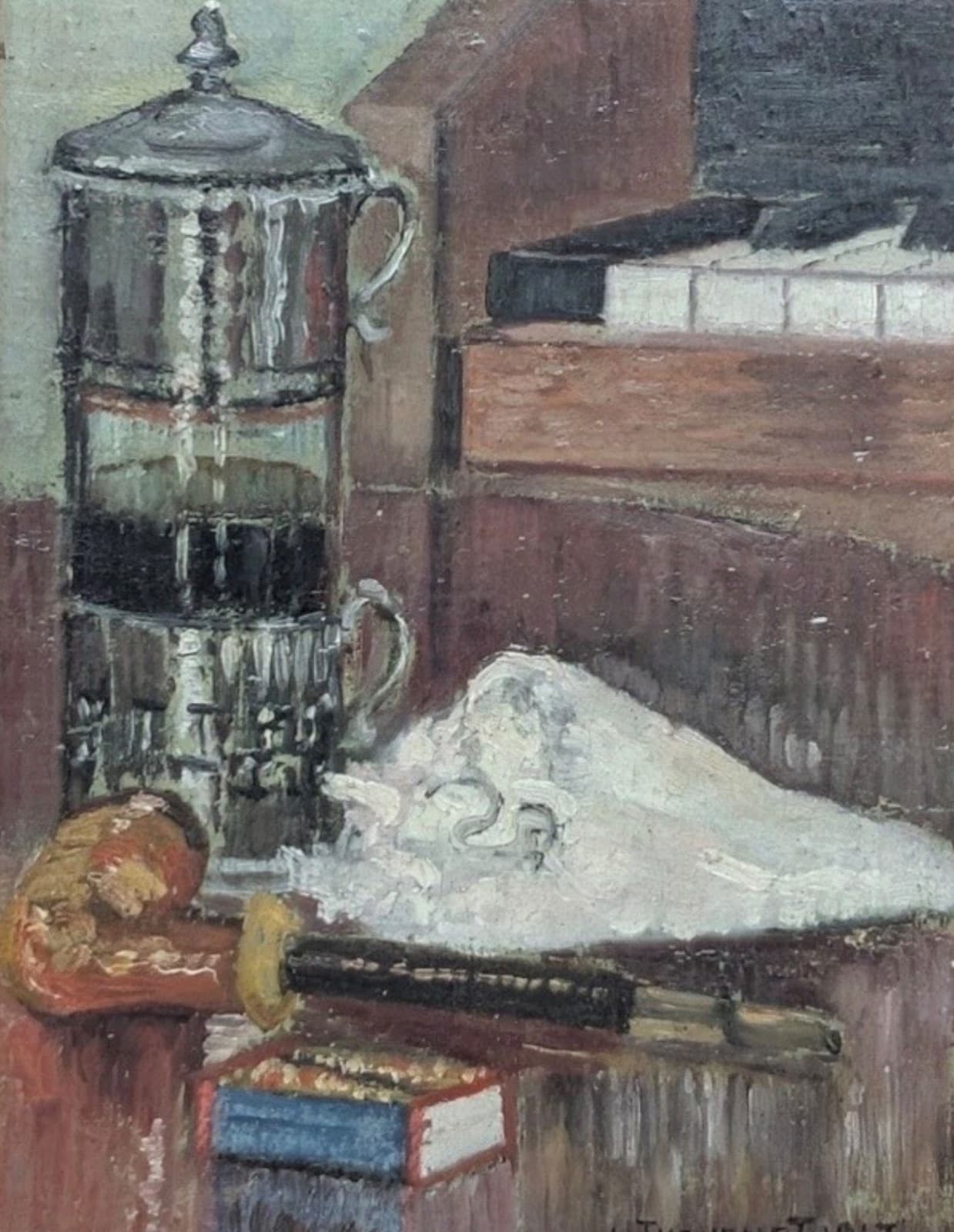Nature morte à la cafetière…, Thevenet Louis.