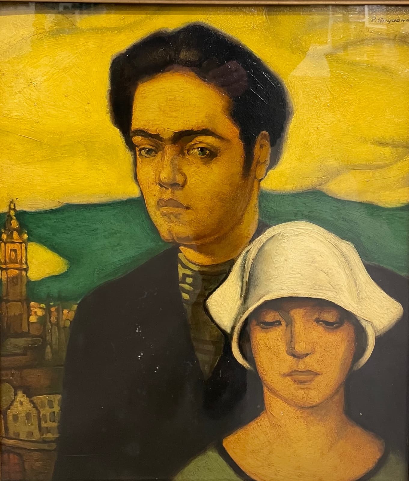 Autoportrait avec son épouse, Dequene.