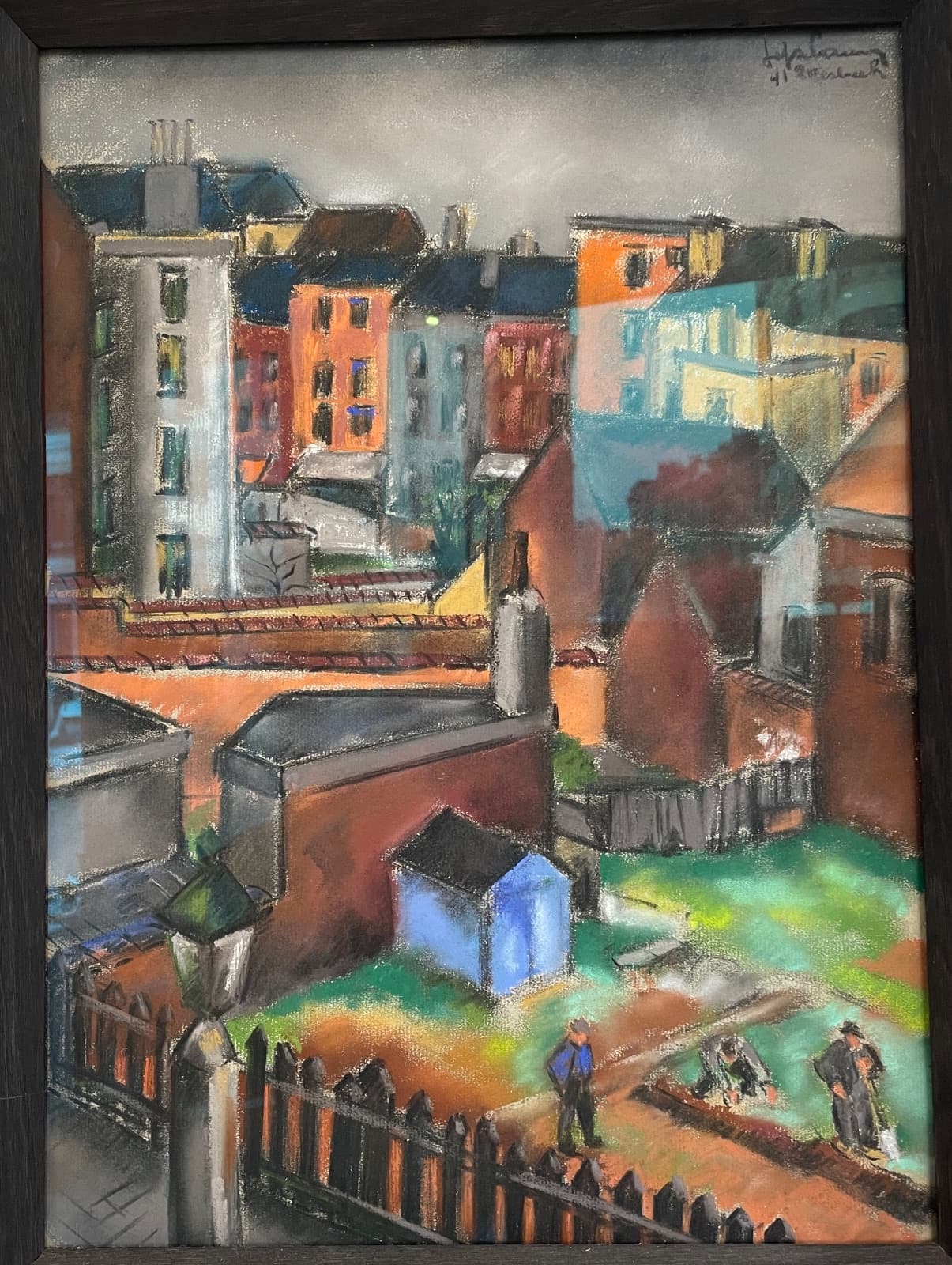 Vue d’Etterbeek pendant la guerre 1940-1945, Jef de pauw.
